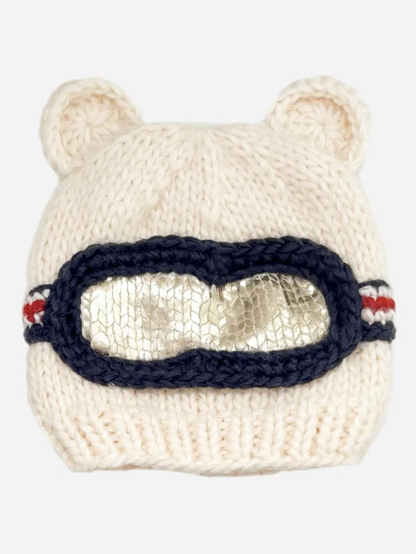 Bear Ski Goggle Hat 6-24M