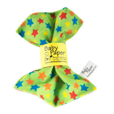 Green Stars Baby Paper