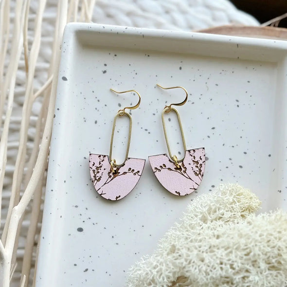 Breha Earrings in Rose Quartz