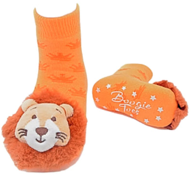 Lion Boogie Toes Rattle Socks 0-1Y