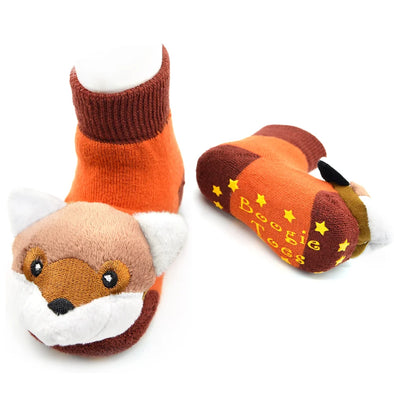 Fox Boogie Toes Rattle Socks 0-1Y
