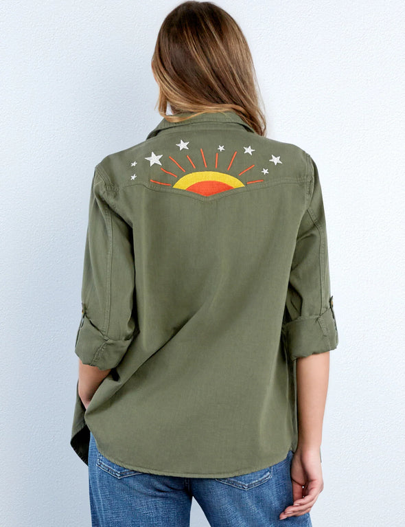 Hello Sunshine Top in Soft Olive