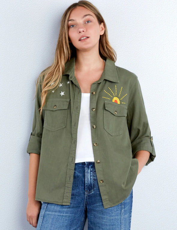 Hello Sunshine Top in Soft Olive