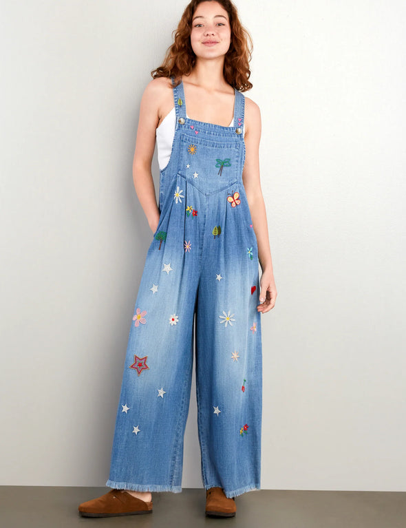 Ooh La La Overalls in Vintage Denim