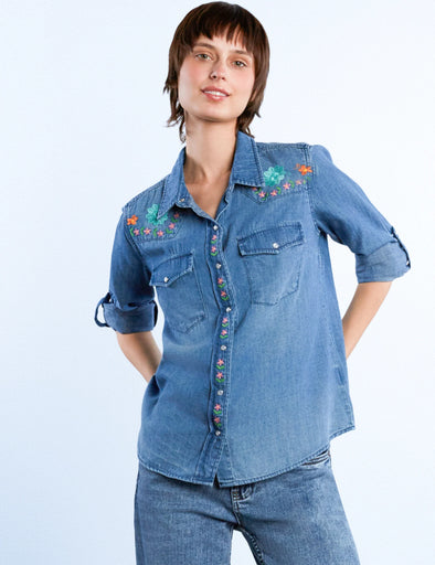 Two Step Shirt in Denim