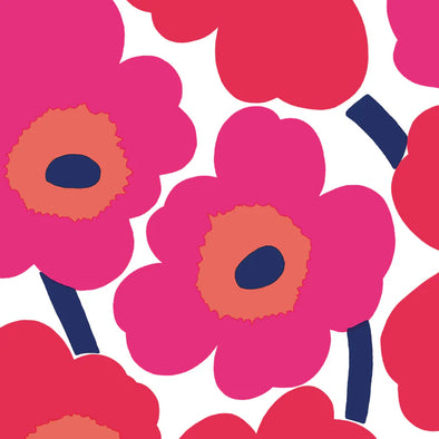 Paper Cocktail Napkins Pack of 20 Marimekko Unikko Red