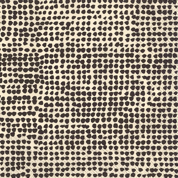 Paper Cocktail Napkins 20 Ct Marimekko Orkanen Linen Black