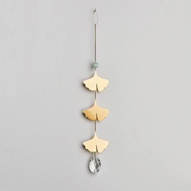 Suncatcher- Botanical Leaf/Amazonite
