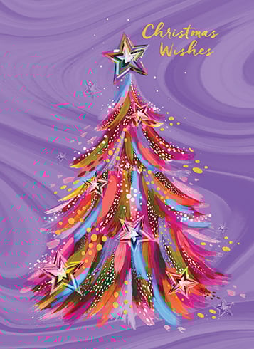 Tree on Purple Boxed Set of 8