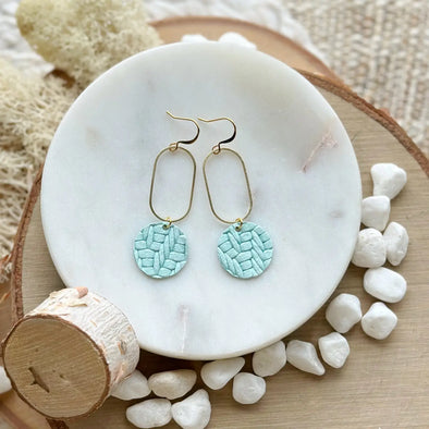 Cinta Earrings in Vintage Wave Braid