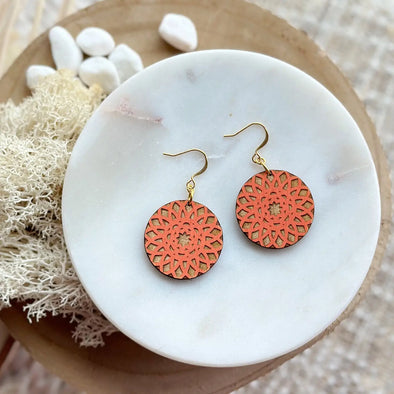 Columbia Earrings in Sockeye