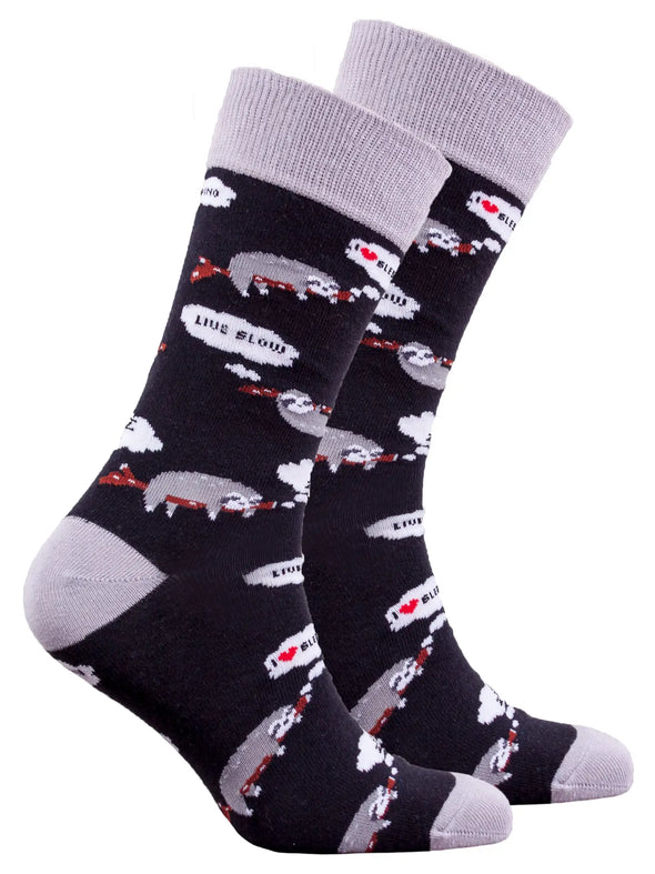 Men's Lazy Sloth Crew Socks
