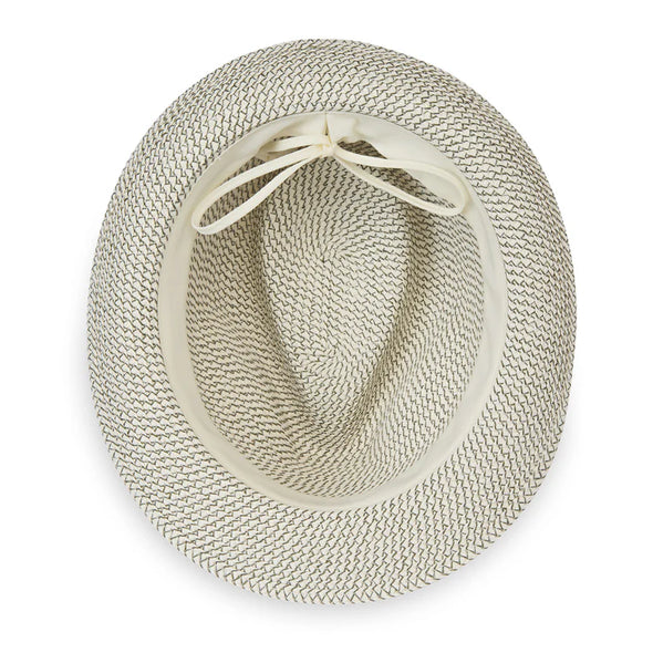 Charlie Trilby Hat in Ivory/Olive