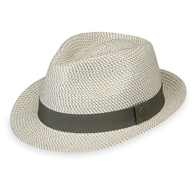 Charlie Trilby Hat in Ivory/Olive