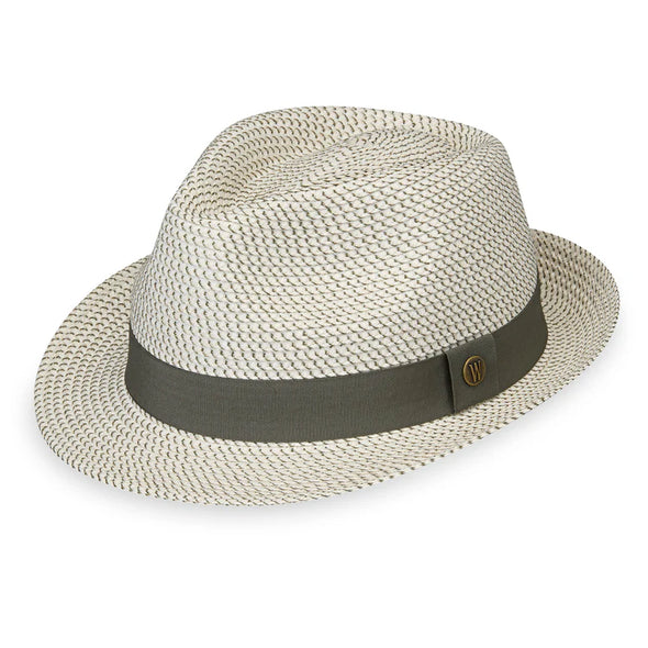 Charlie Trilby Hat in Ivory/Olive