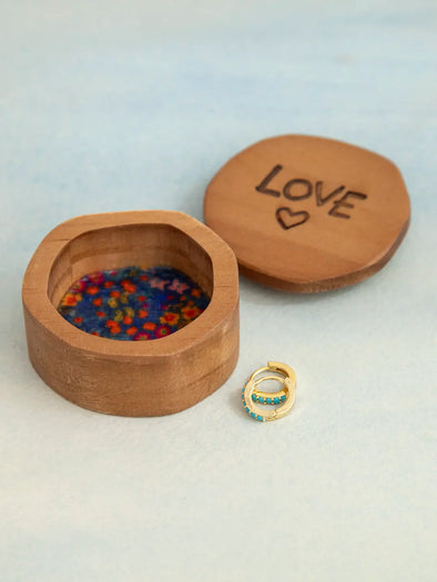 Sentiment Wooden Keepsake Box - Love Heart