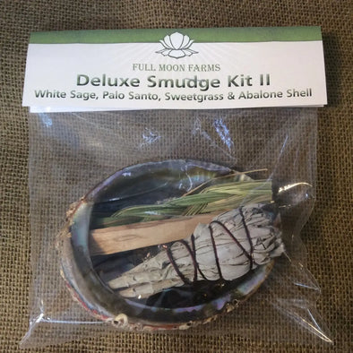 Deluxe Smudge Kit 2 - White Sage, Palo Santo, Sweetgrass