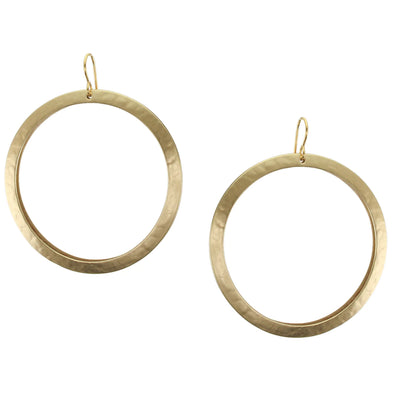 Extra Large Back to Back Hoop Wire Earrings
