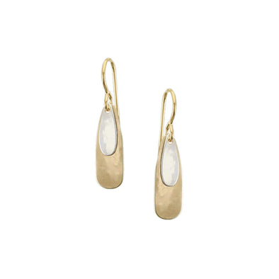 Small Long Ovals Wire Earrings