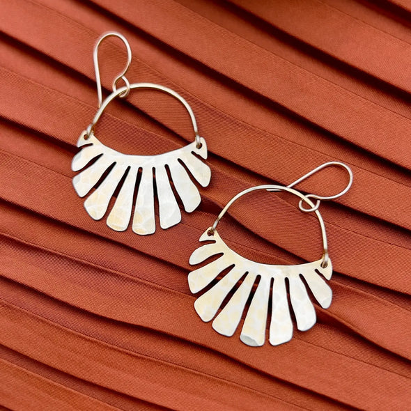 Handmade Small Freya Earrings in Silver