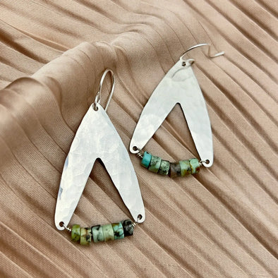 Handmade Vertigo Earrings Silver