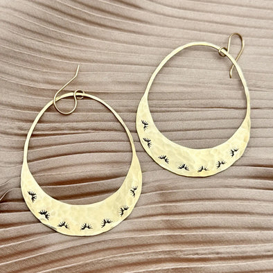 Handmade Lumos Earrings in Gold