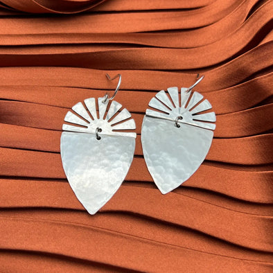 Handmade Westward Bound Earrings in Silver