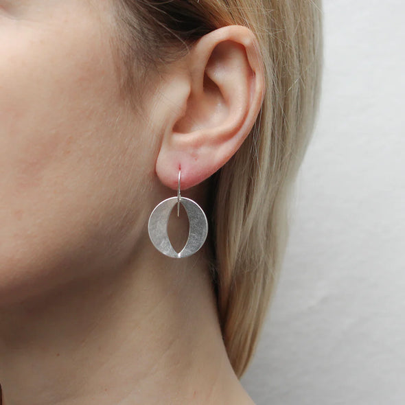 Back to Back Open Discs Wire Earring