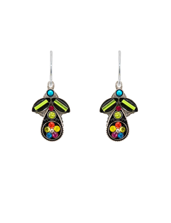 Botanical Pear Earrings in Multicolor