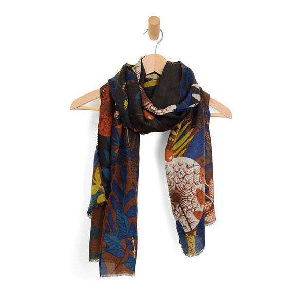 Dandelion Floral Scarf in Multi