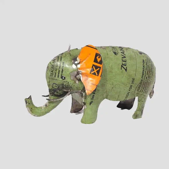 Medium Elephant Recycled Metal Animal