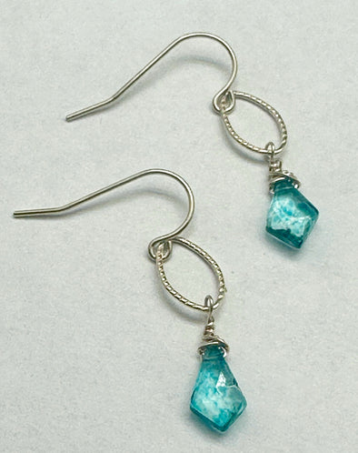 London Blue Quartz Earrings