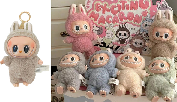 Labubu Style the Monsters Exciting Macarons Bag Keychain - Single