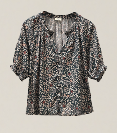 Mia Blouse in Emerald