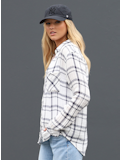 Taylor Plaid Shirt in White