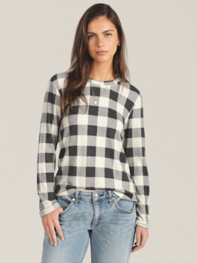Carter Classic Check Shirt in Natural/Black
