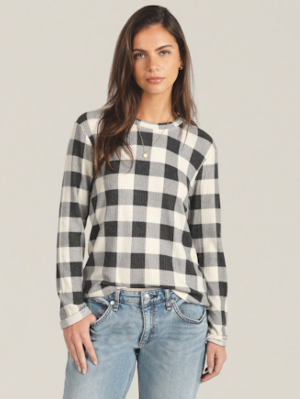 Carter Classic Check Shirt in Natural/Black