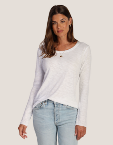 Vintage Long Sleeve Tee in Vintage White