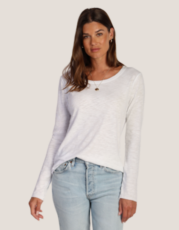 Vintage Long Sleeve Tee in Vintage White