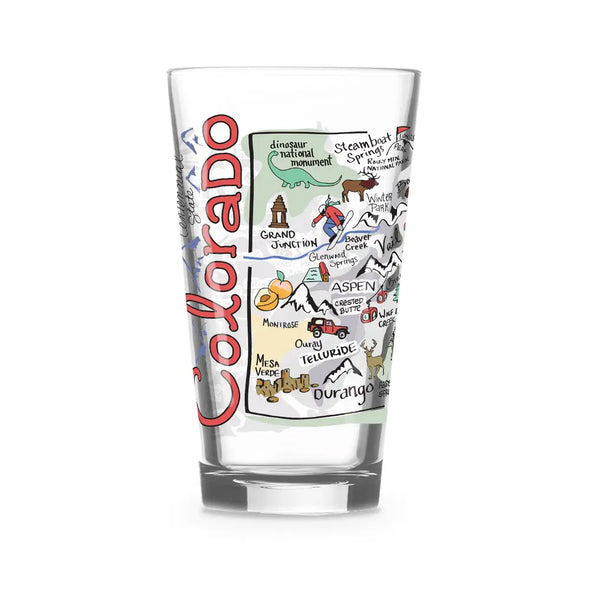 Fishkiss Colorado 16oz Glass