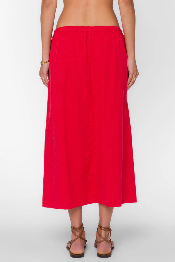 Filona Skirt in Saucy Red