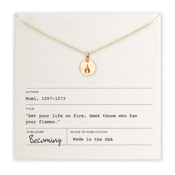 On Fire Necklace in Gold Fill