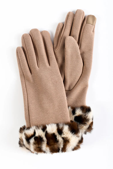 Paige Touchscreen Glove in Camel