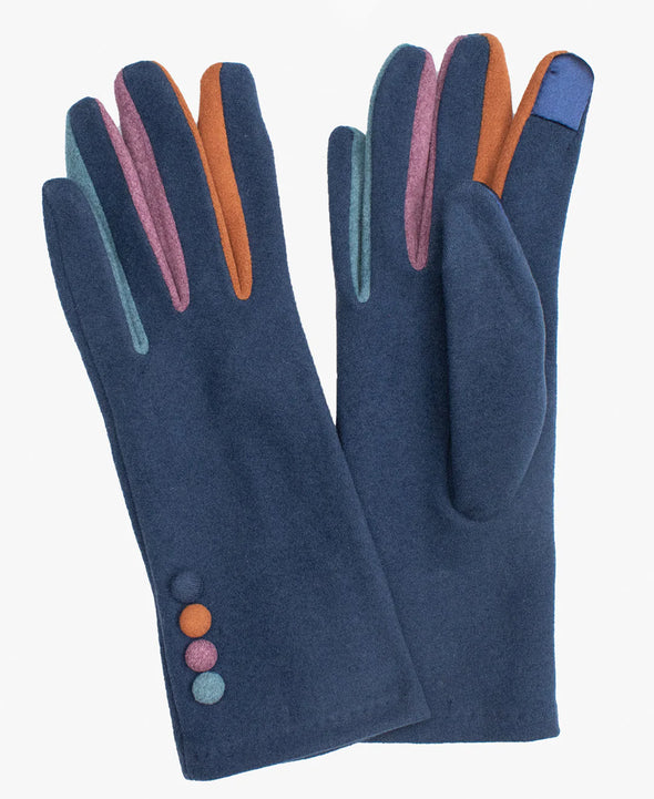 Brianna Touchscreen Glove in Navy