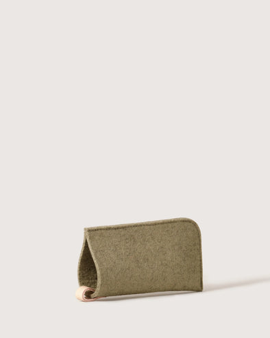 Classic Merino Wool Eyeglass Sleeve in Sage