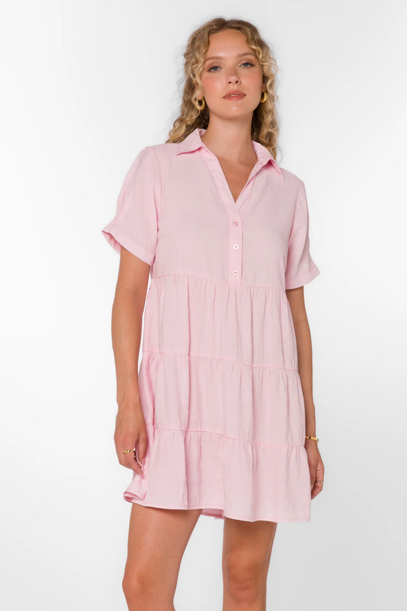 Graham Dress in Cool Pink