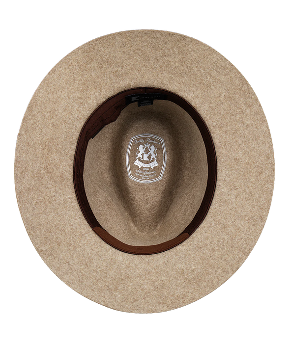 Men's Rajah Mid Brim Fedora in Natural Marle