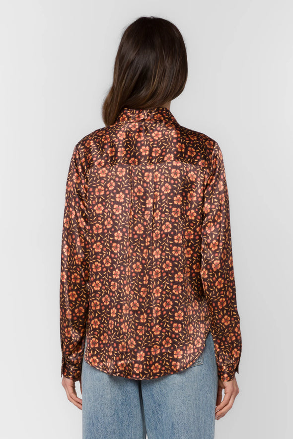 Holden Blouse in Brown Pansy