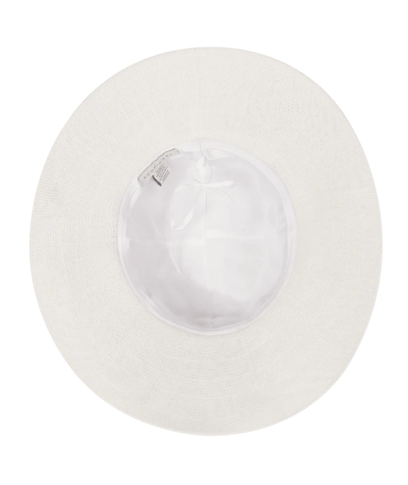 Leslie Wide Brim Sun Protection Hat in Off White