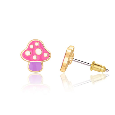 Mini Mushroom Cutie Stud Earrings